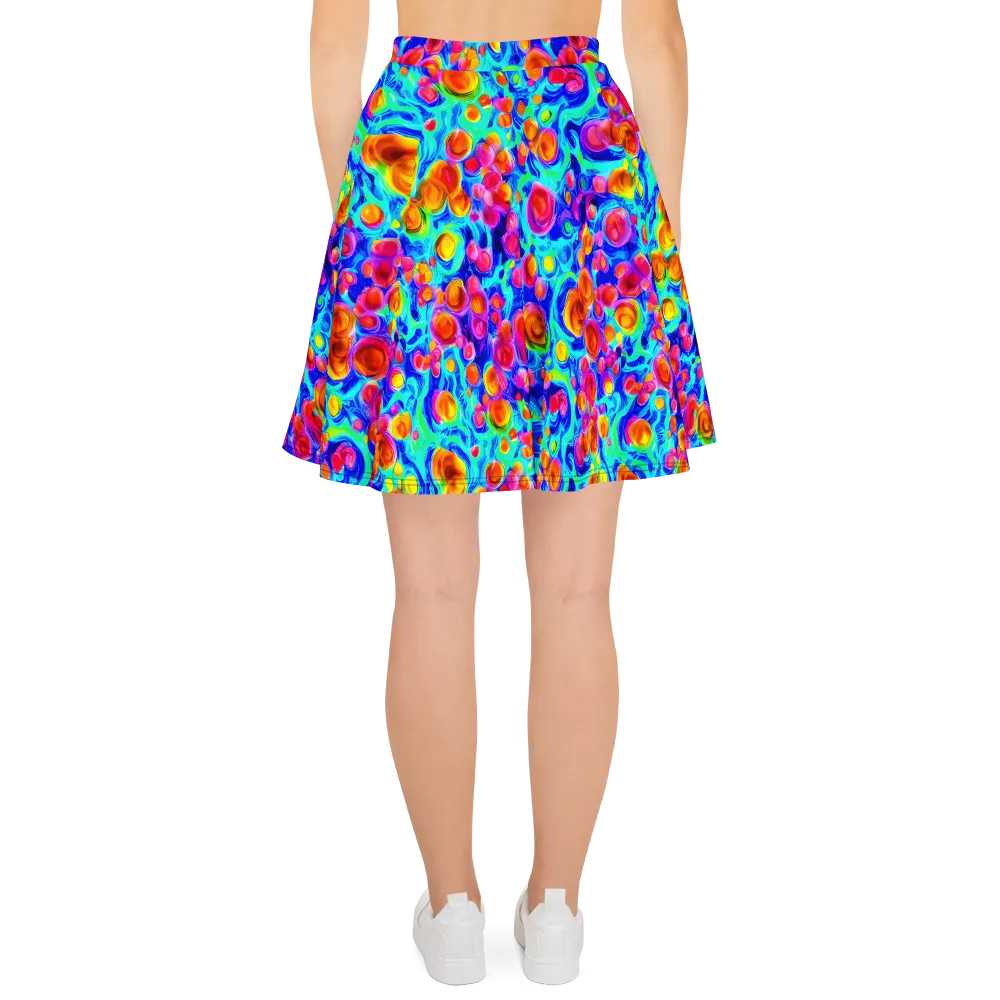 Molten Confetti on Skater Skirt — Back