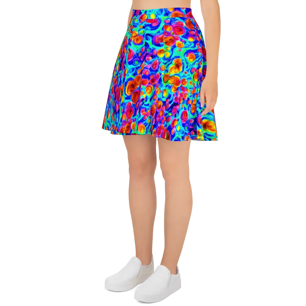 Molten Confetti on Skater Skirt — Left