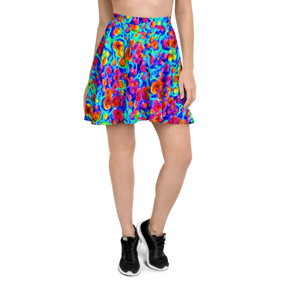 Molten Confetti on Skater Skirt — Front