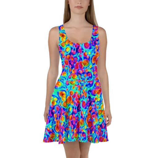 Molten Confetti on a Skater Dress