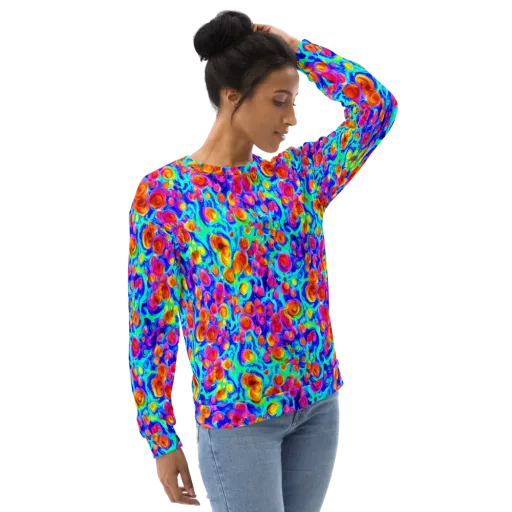 Molten Confetti on a Sweatshirt