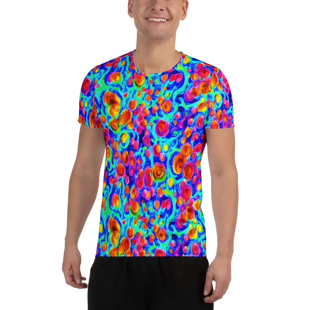 Molten Confetti on Men's Athletic T-Shirt — Front