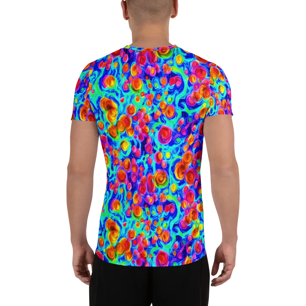 Molten Confetti on Men's Athletic T-Shirt — Back