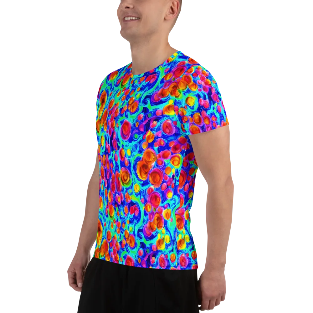 Molten Confetti on Men's Athletic T-Shirt — Left