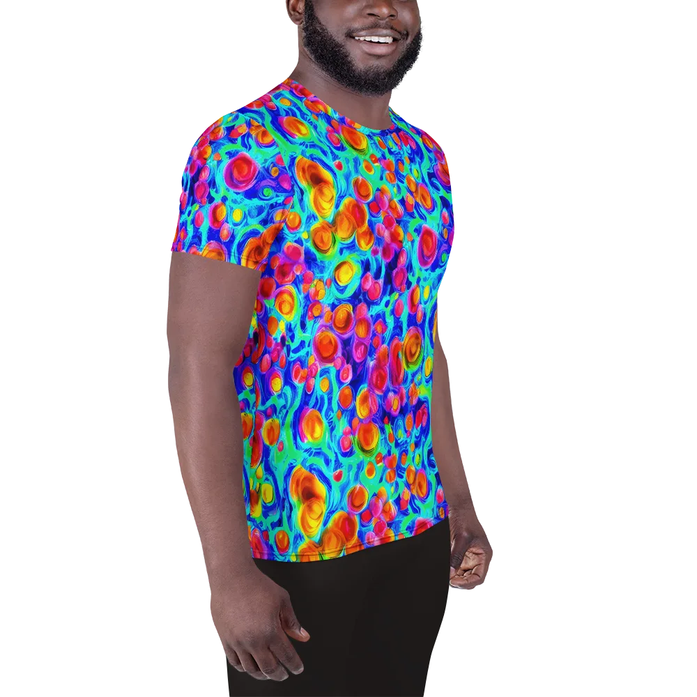 Molten Confetti on Men's Athletic T-Shirt — Right