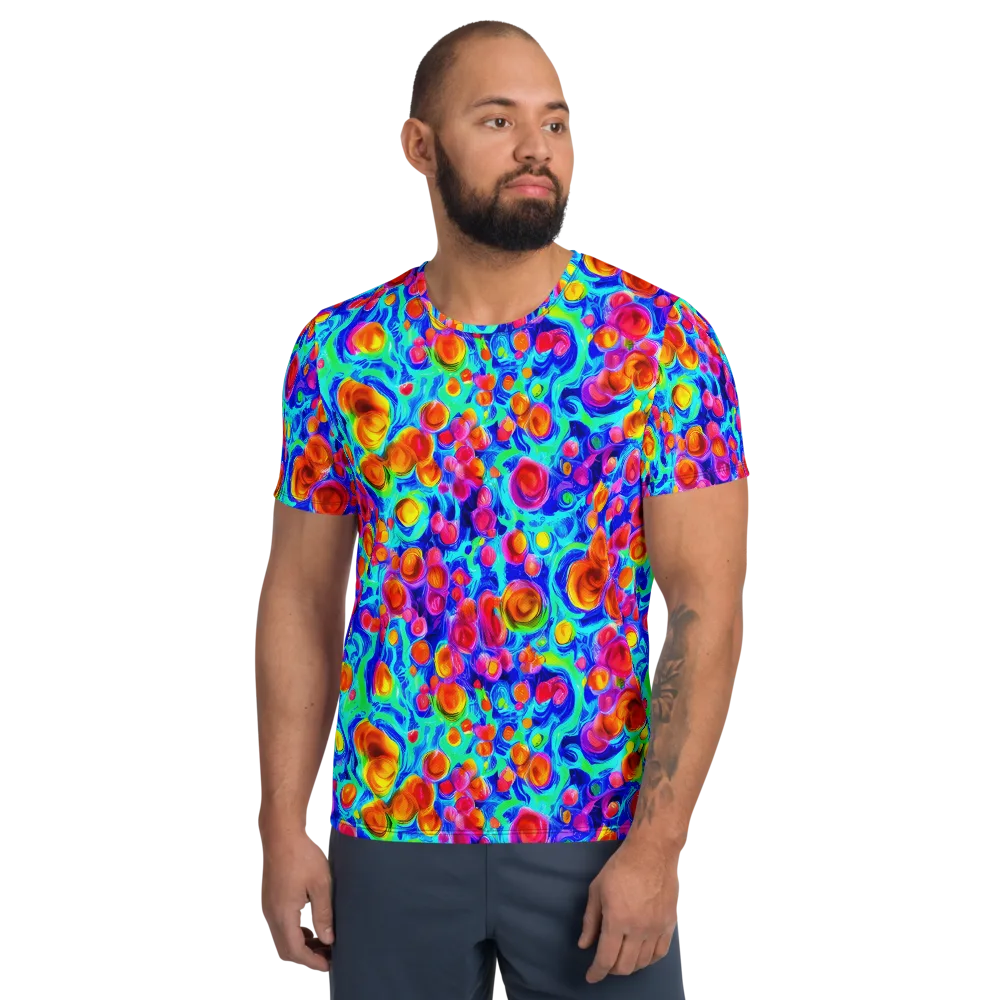 Molten Confetti on Men's Athletic T-Shirt — Front