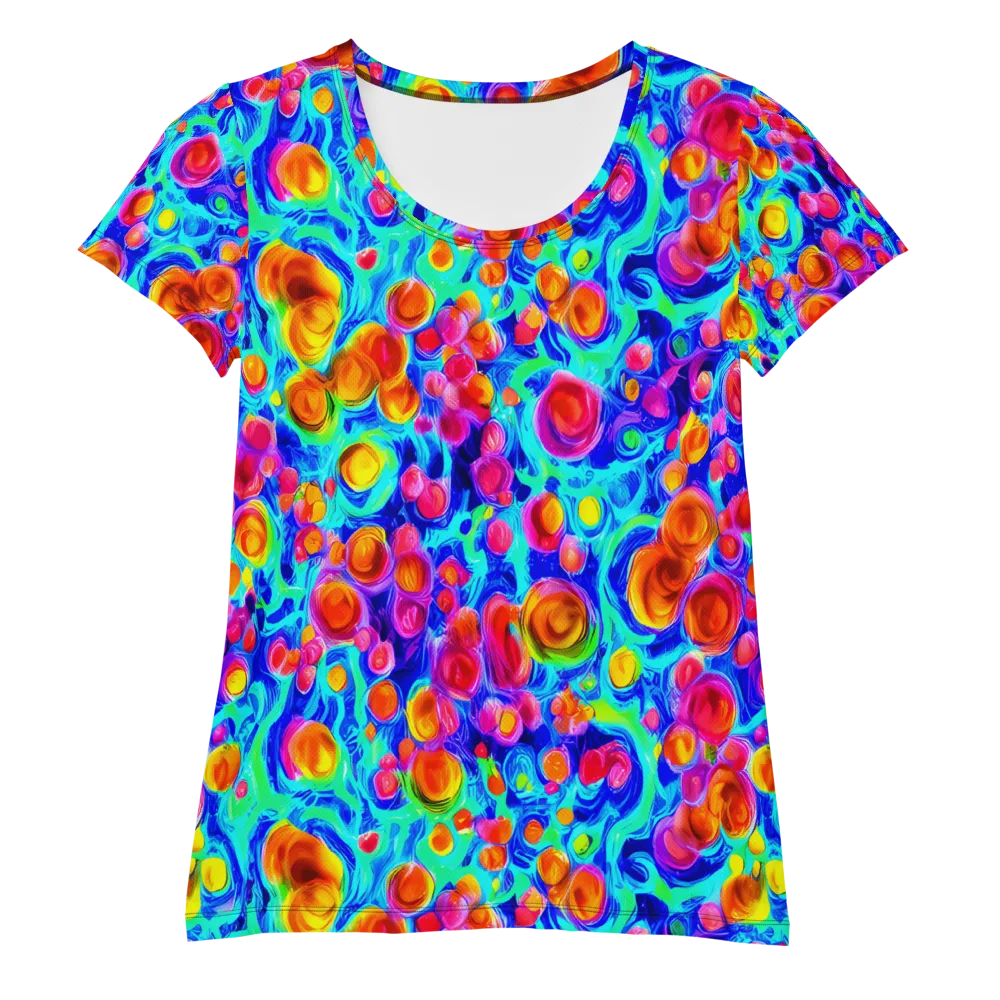 Molten Confetti on Women's Athletic T-Shirt — Front