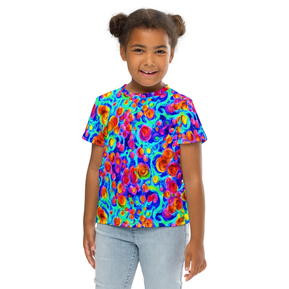 Molten Confetti on Kids Crew Neck T-Shirt — Front