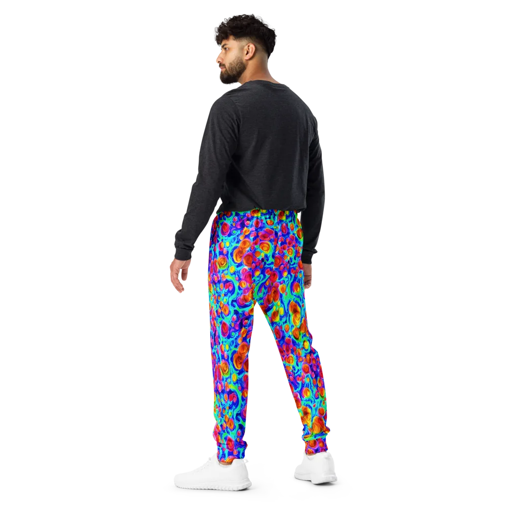 Molten Confetti on Men's Joggers — Back