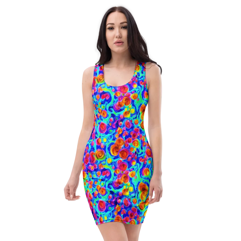 Molten Confetti on Bodycon Dress — Front