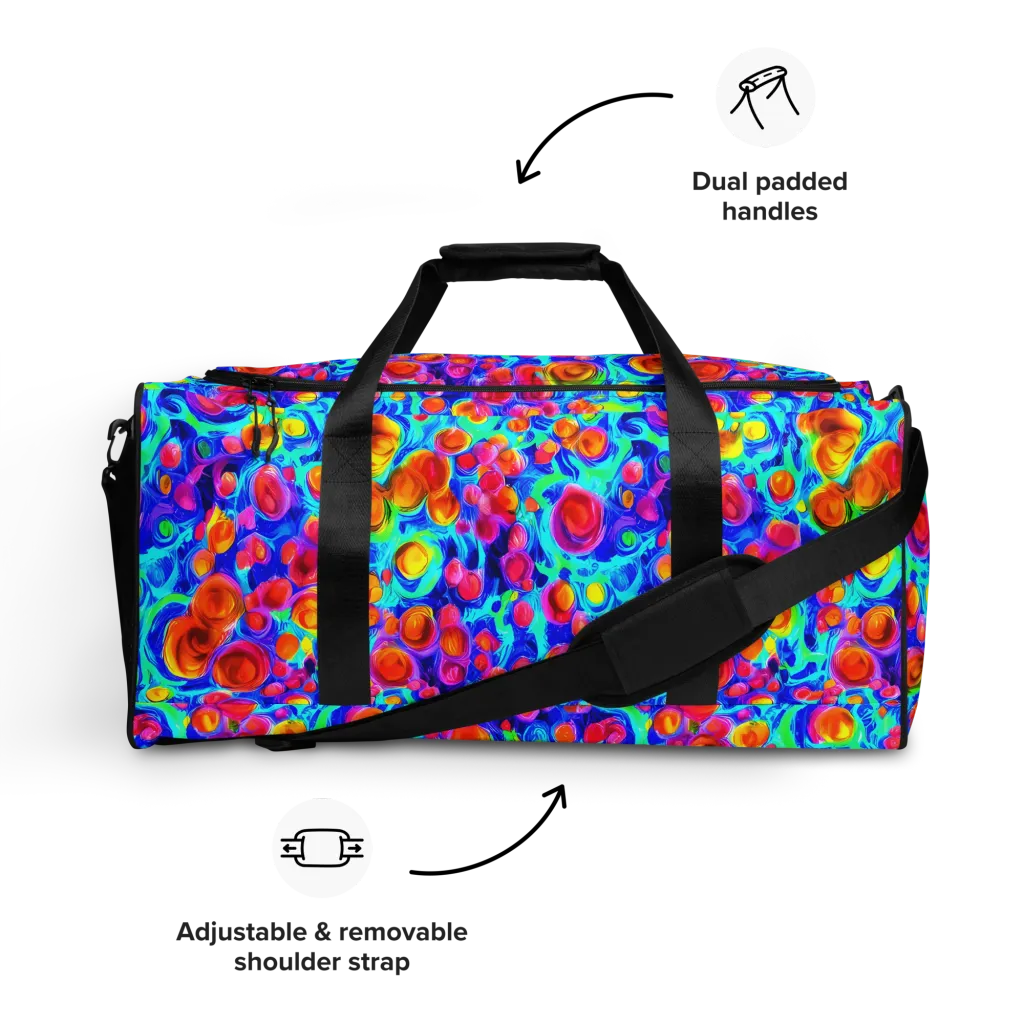 Molten Confetti on Duffle Bag — Front
