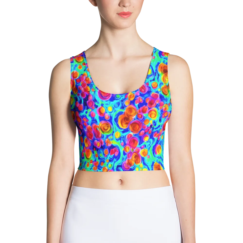 Molten Confetti on Crop Top — Front