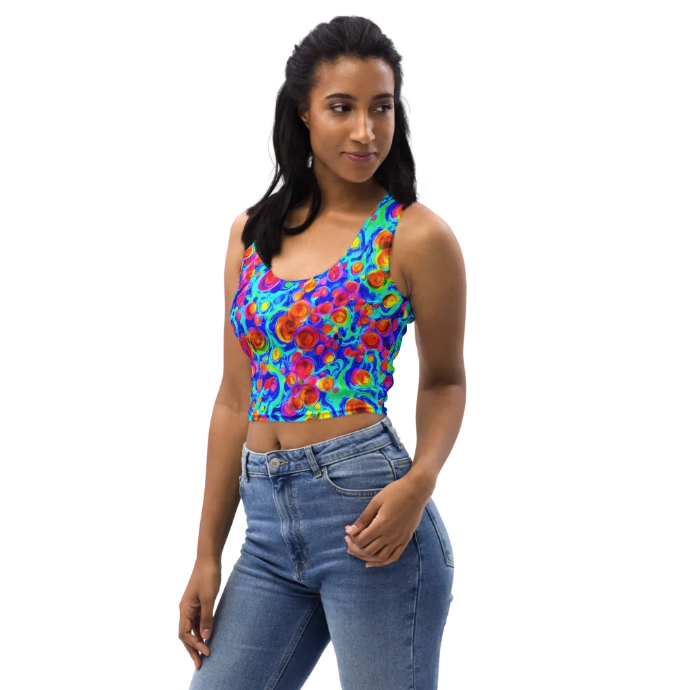 Molten Confetti on Crop Top — Left Front