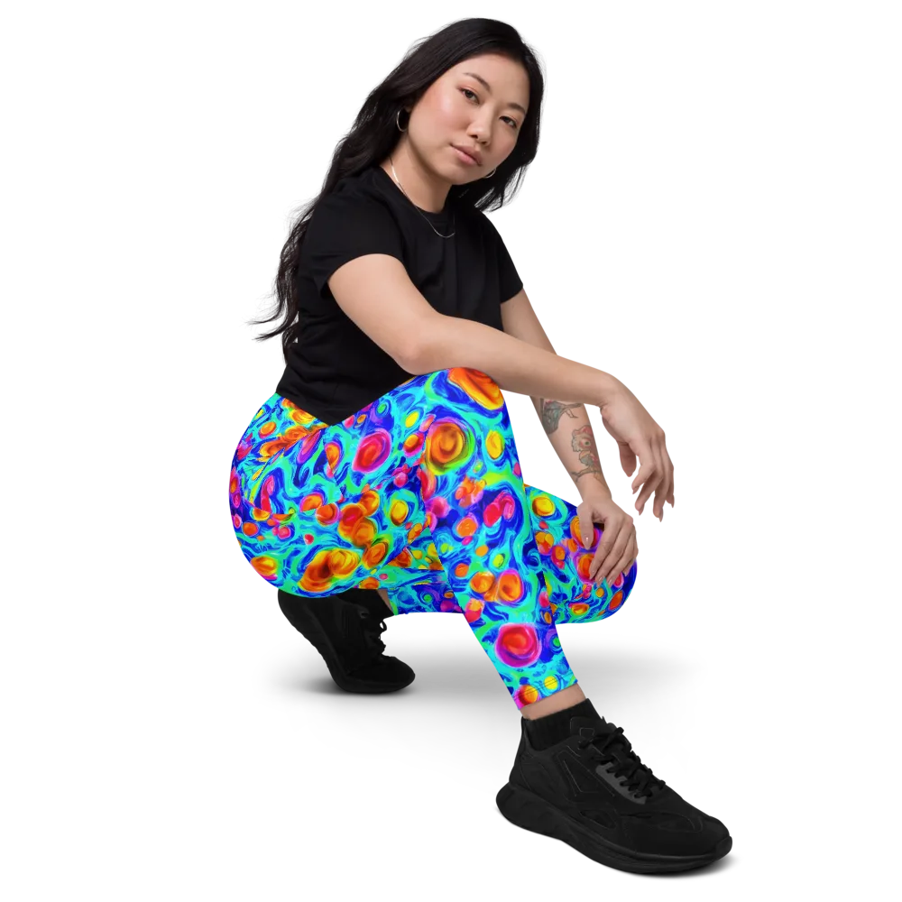 Molten Confetti on Leggings with Pockets — Right Front