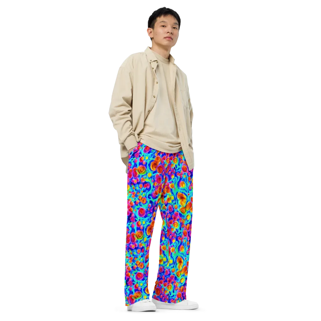 Molten Confetti on Wide-Leg Pants — Right Front