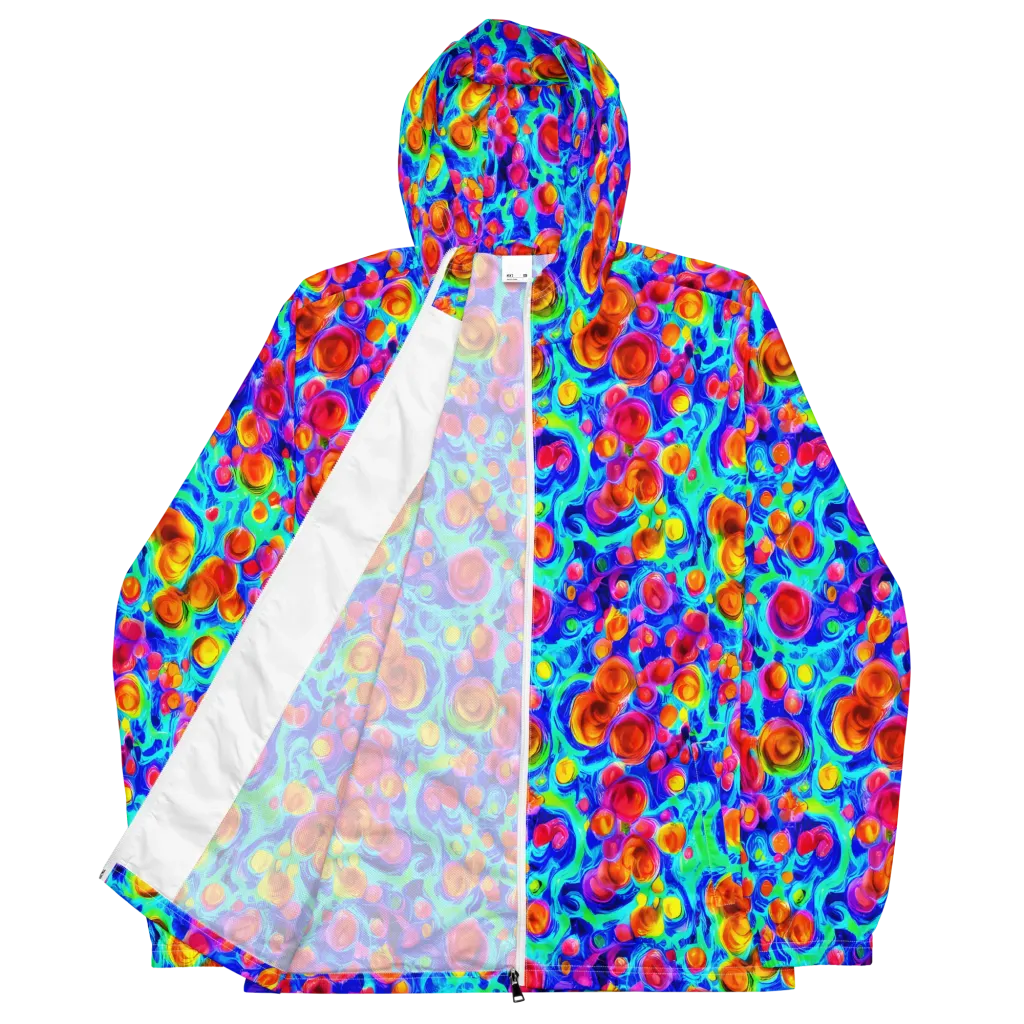 Molten Confetti on Men's Windbreaker — Front