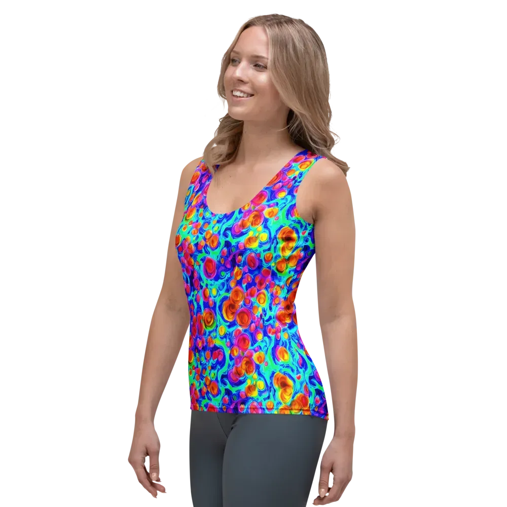 Molten Confetti on Women's Tank Top — Left Front