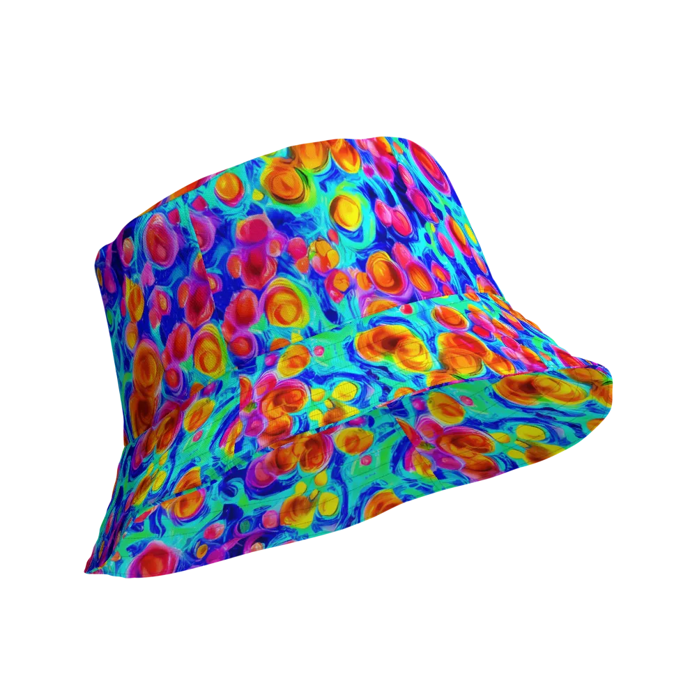 Molten Confetti on Reversible Bucket Hat — Product details Outside