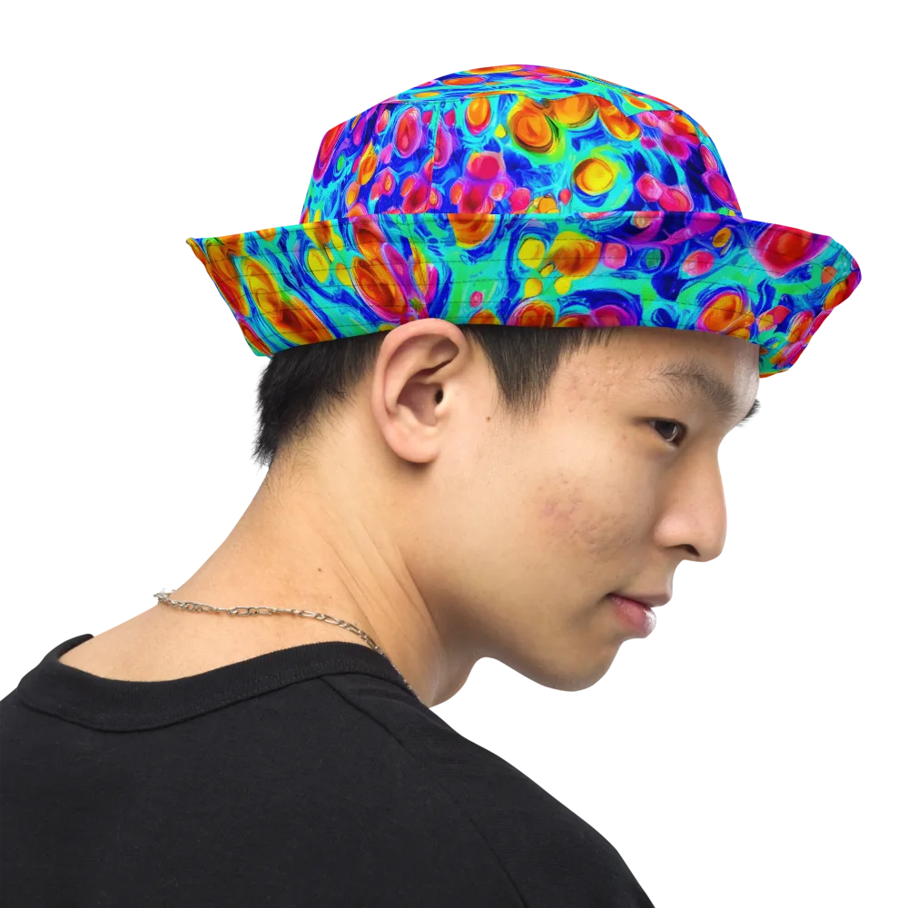 Molten Confetti on Reversible Bucket Hat — Right Outside