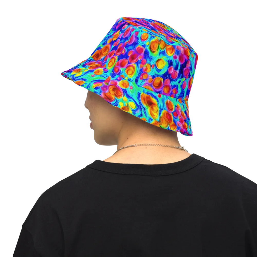 Molten Confetti on Reversible Bucket Hat — Back Inside