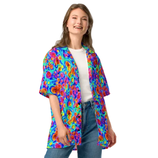 Molten Confetti on a Button Shirt