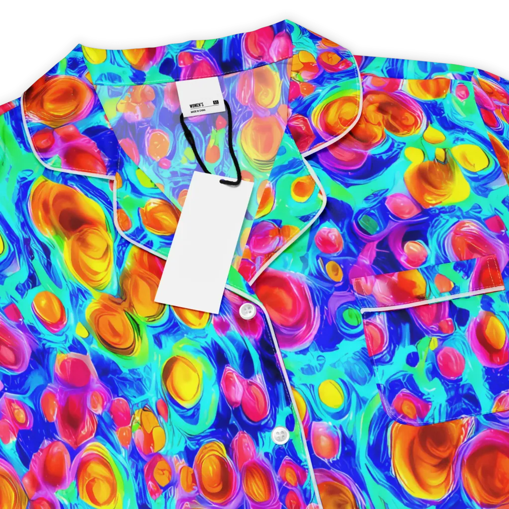 Molten Confetti on Women's Short Sleeve Pajama Top — Product details