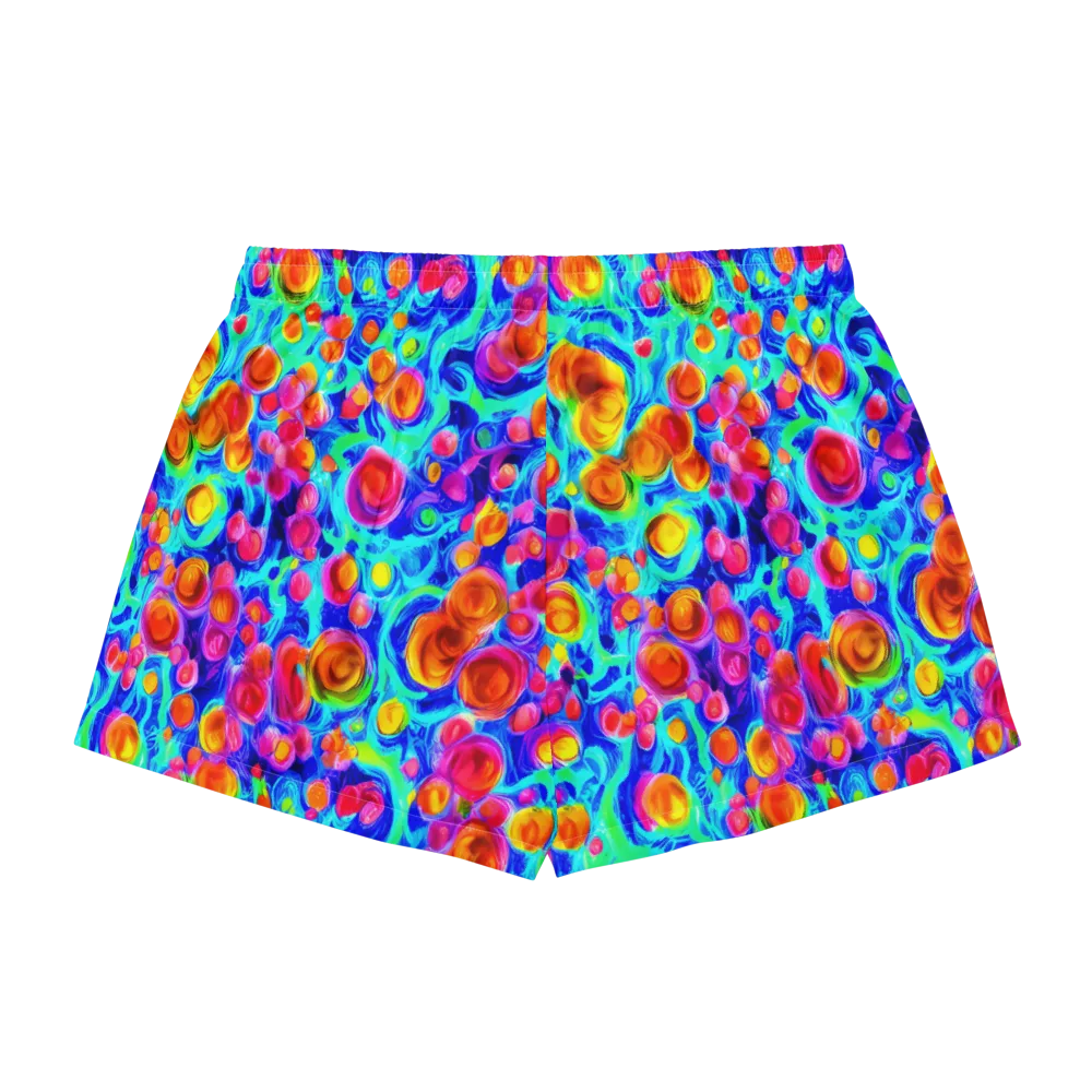 Molten Confetti on Women's Pajama Shorts — Back