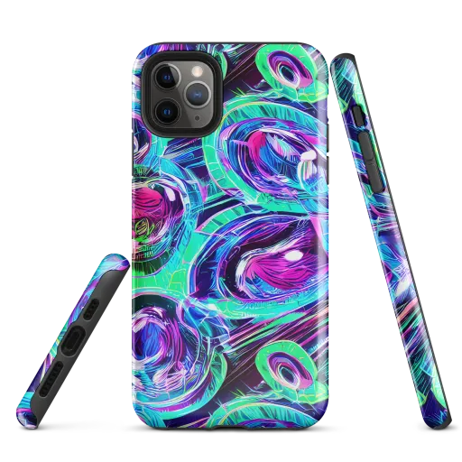 Digital Tidal Wave on a Tough Case for iPhone®
