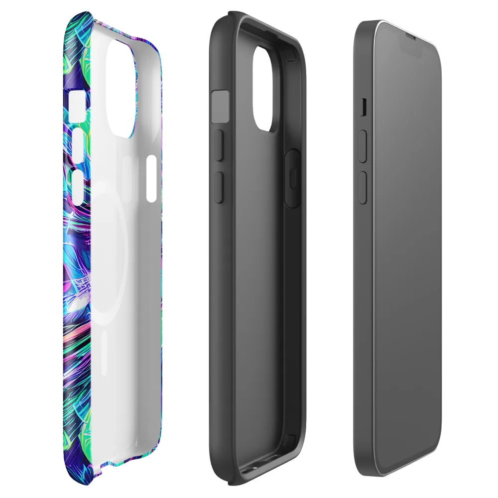 Digital Tidal Wave on MagSafe Tough Case for iPhone® — Front
