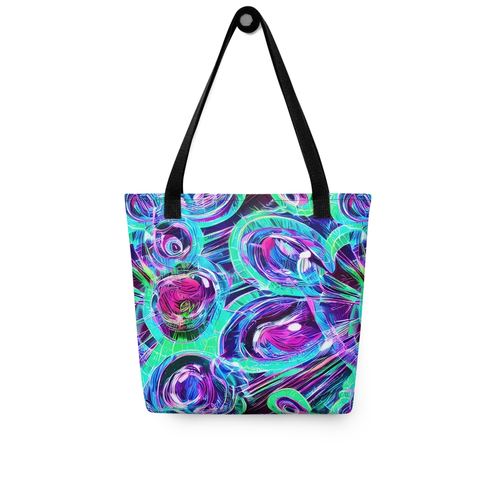 Digital Tidal Wave on Tote Bag — Front