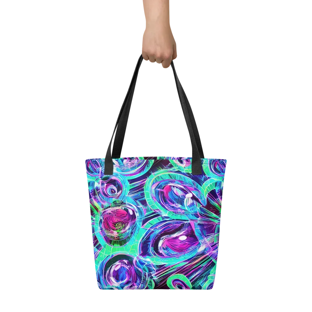 Digital Tidal Wave on Tote Bag — Front
