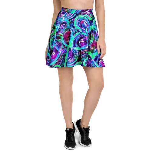 Digital Tidal Wave on a Skater Skirt