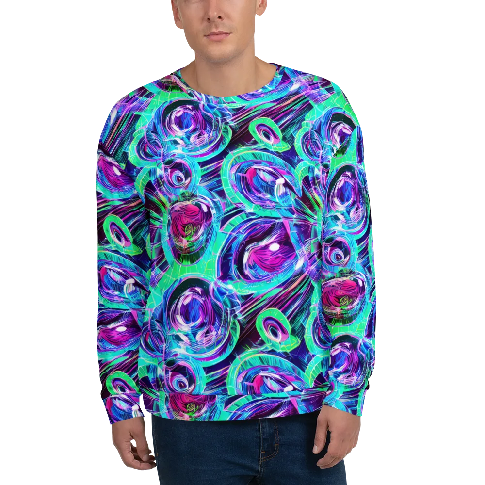 Digital Tidal Wave on Sweatshirt — Front