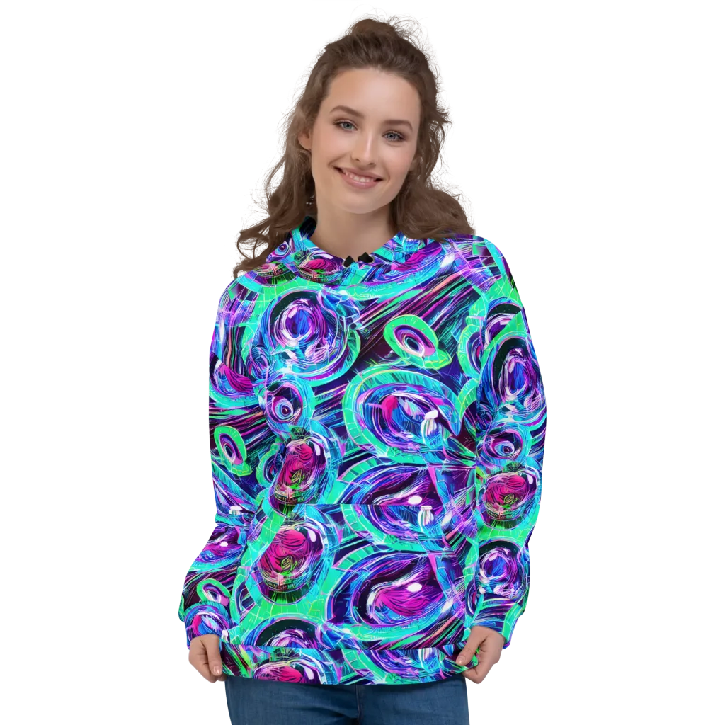 Digital Tidal Wave on Hoodie — Front