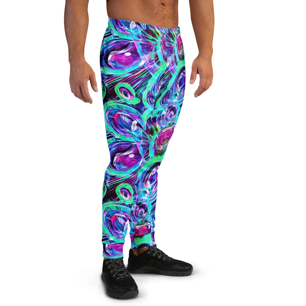 Digital Tidal Wave on Men's Joggers — Right