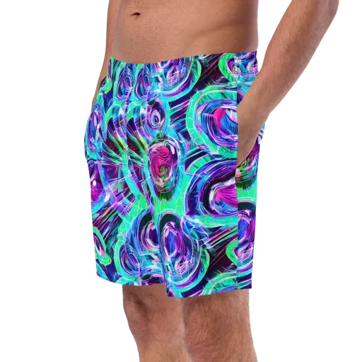 Digital Tidal Wave on a Swim Trunks