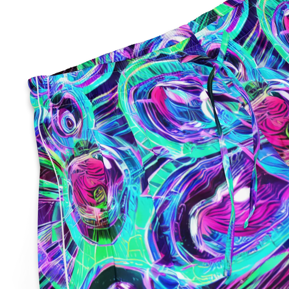 Digital Tidal Wave on Women's Pajama Shorts — Product details
