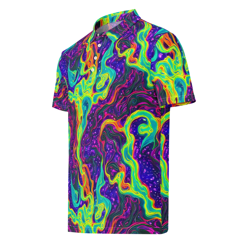 Infinite Ink on Men's Slim Fit Polo Shirt — Left Front