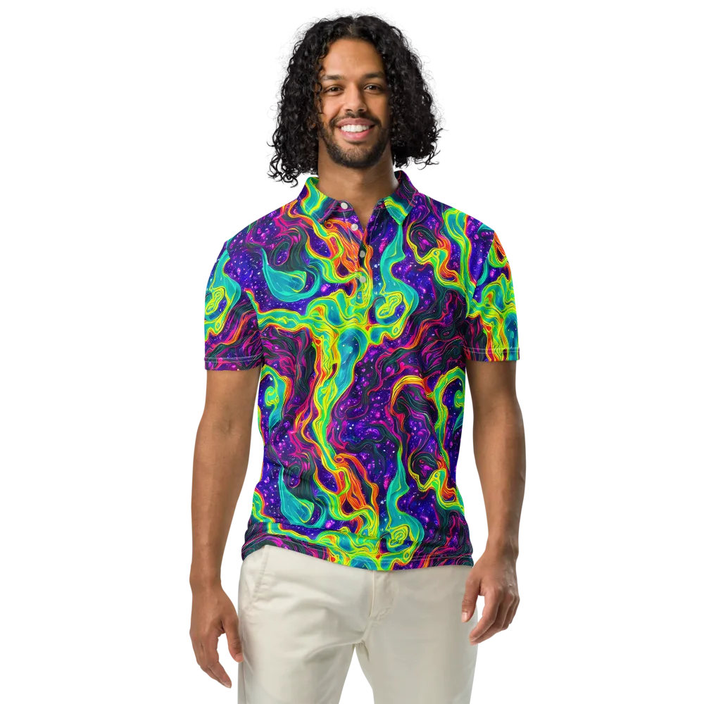 Infinite Ink on Men's Slim Fit Polo Shirt — Front