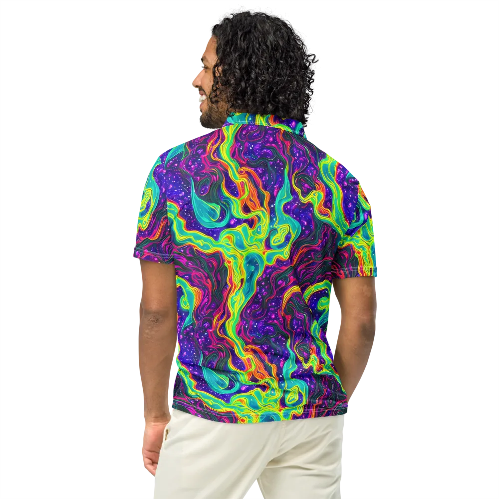 Infinite Ink on Men's Slim Fit Polo Shirt — Back