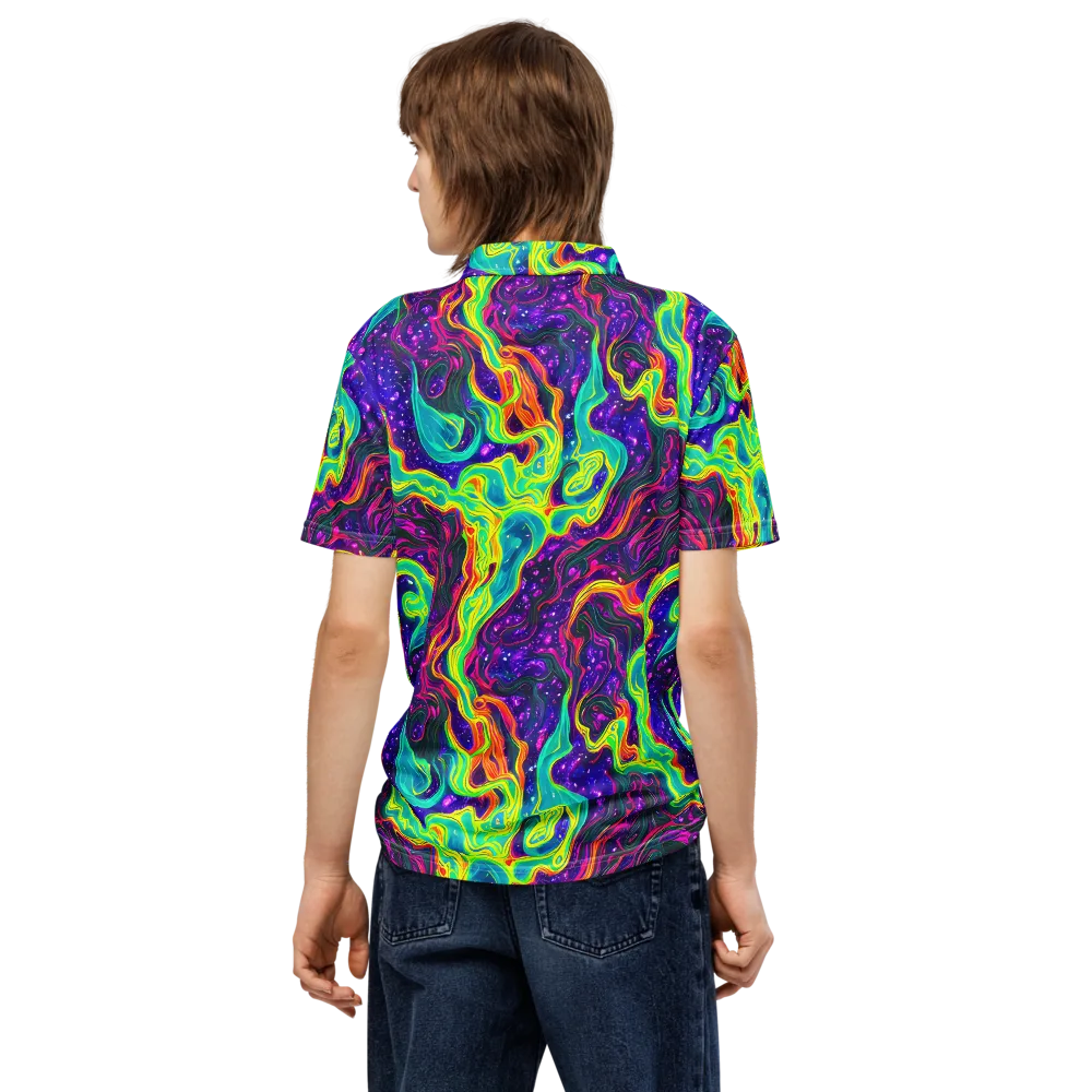 Infinite Ink on Men's Slim Fit Polo Shirt — Back