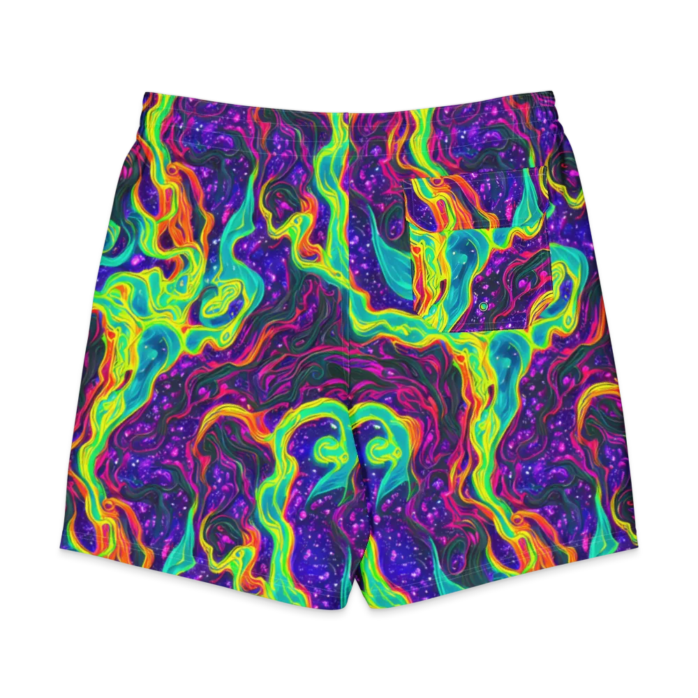 Infinite Ink on Men's Board Shorts — Back