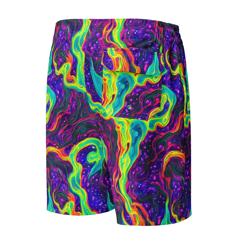 Infinite Ink on Men's Board Shorts — Back