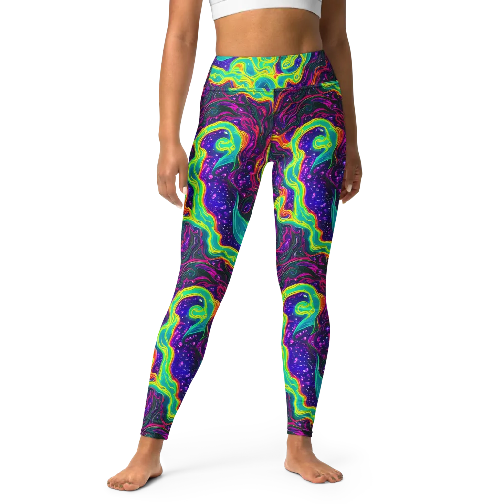 Infinite Ink on Yoga Leggings — Front