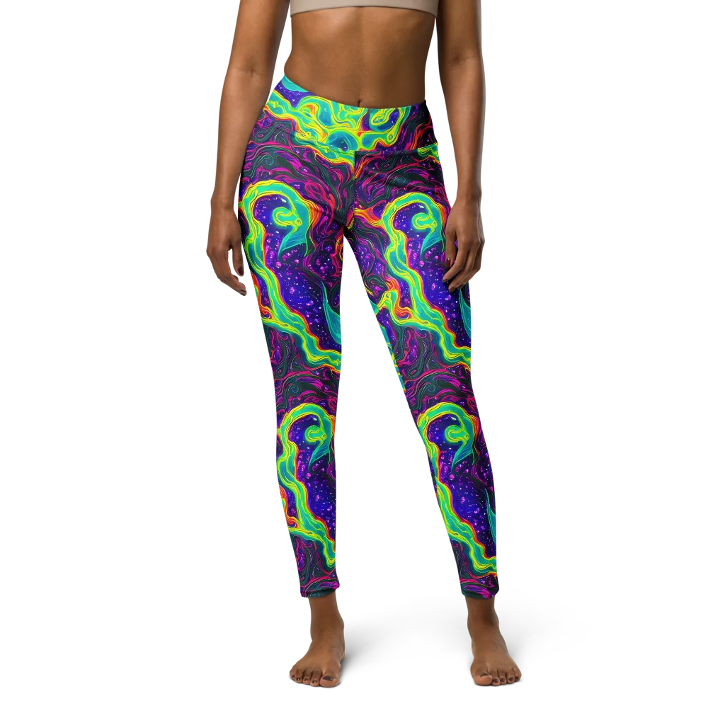 Infinite Ink on Yoga Leggings — Front