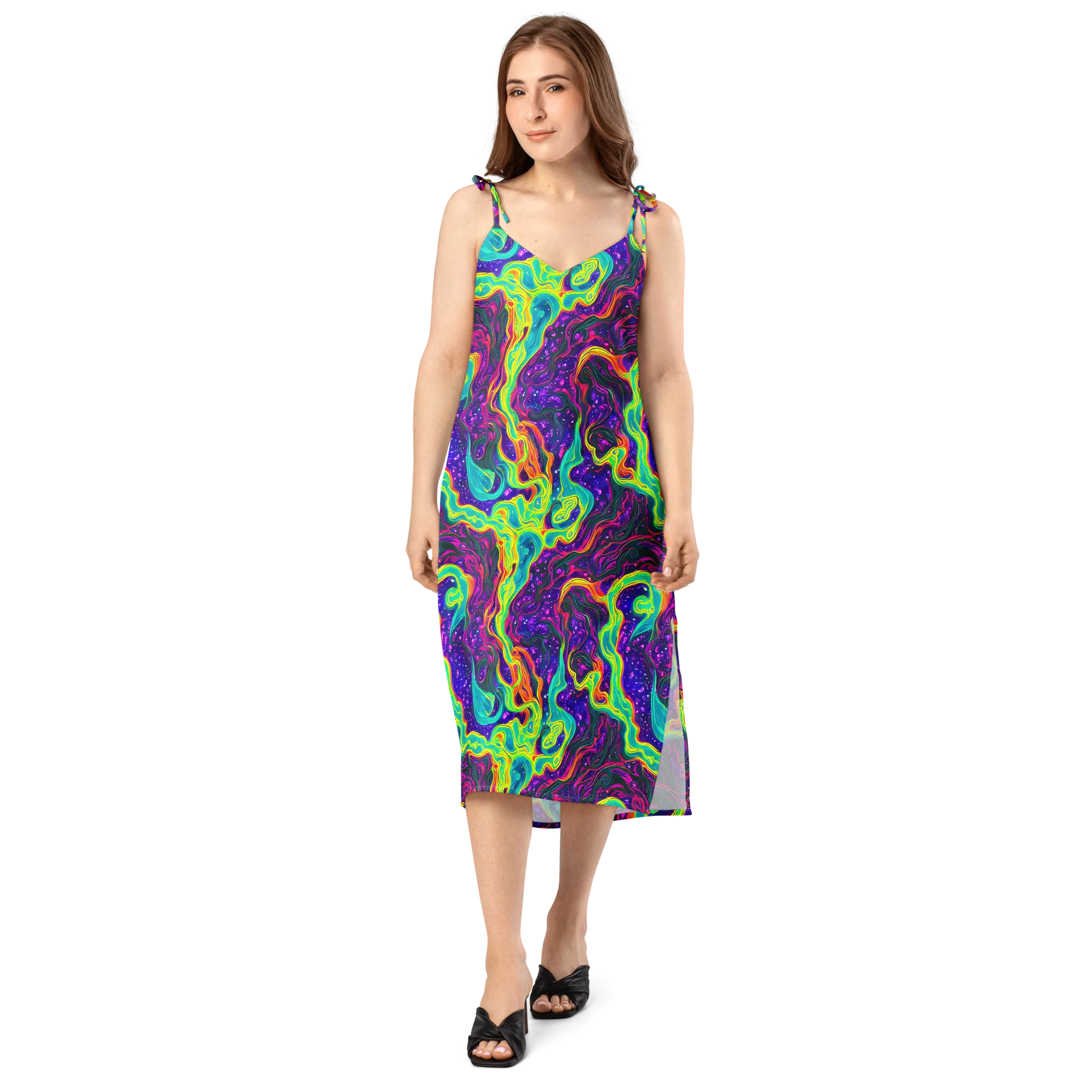 Infinite Ink on Slip Dress — Front