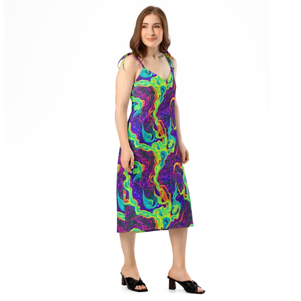 Infinite Ink on Slip Dress — Right Front