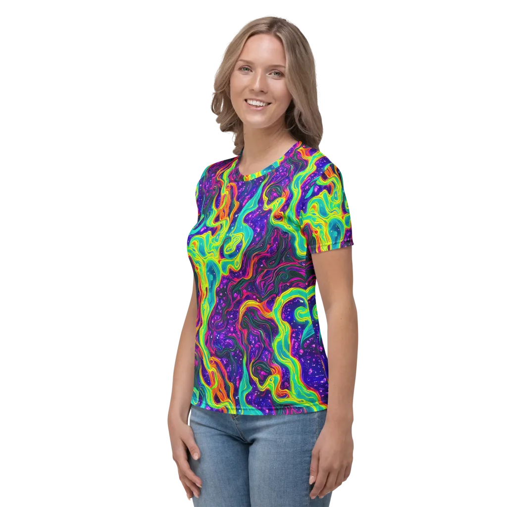 Infinite Ink on Women's Crew Neck T-Shirt — Left