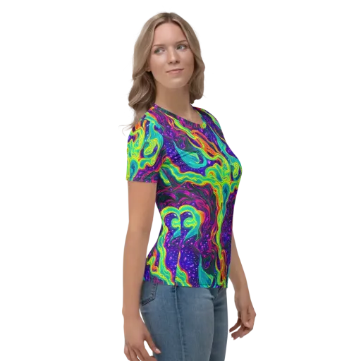 Infinite Ink on a Women's Crew Neck T-Shirt