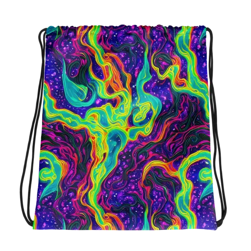 Infinite Ink on a Drawstring Bag